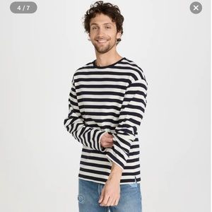 Closed Striped Long Sleeve Tee